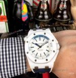 Swiss 3120 Audemars Piguet Royal Oak Offshore Diver's White Ceramic Case Watch Replica